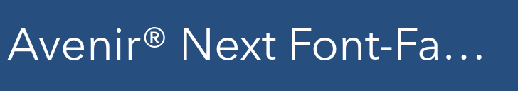 Avenir® Next Font-Family-Group